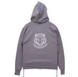 Jerzees 90's Full Zip Up Plain Hoodie Small Grey