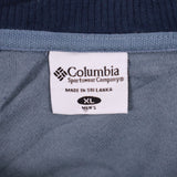 Columbia 90's Spellout Crewneck Fleece Sweatshirt XLarge Blue