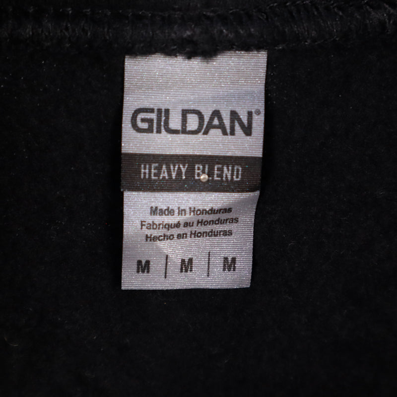 Gildan 90's Barcalona Pullover Hoodie Medium Black