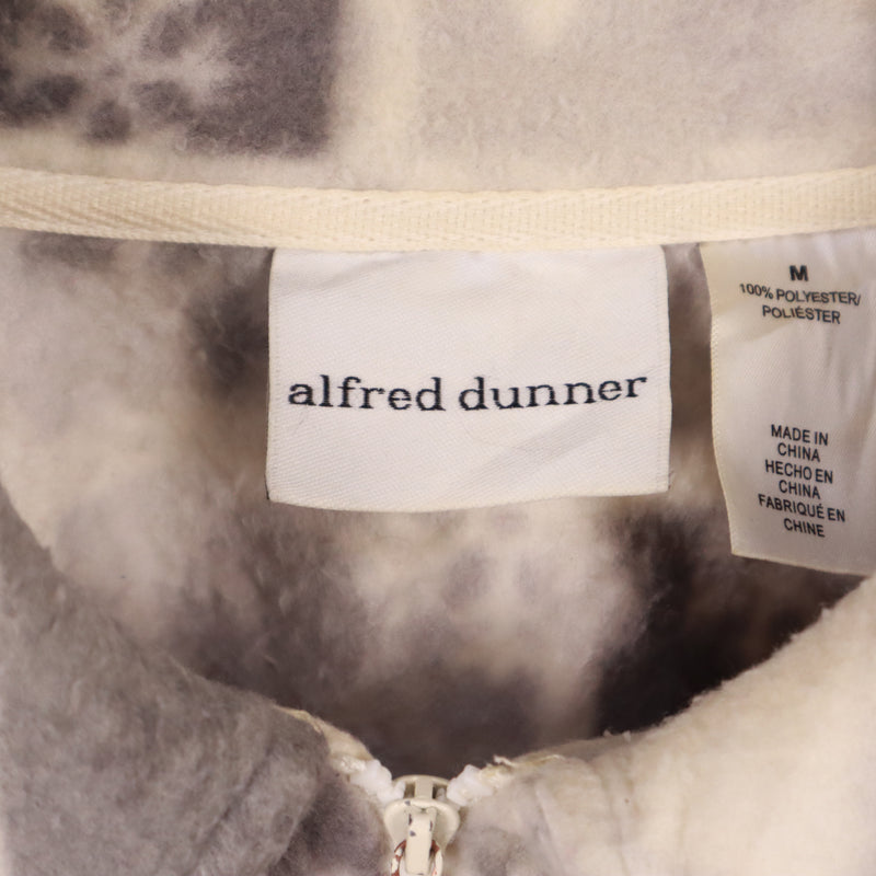 Alfred Dunner 90's Snowflakew Full Zip Up Hoodie Medium Grey