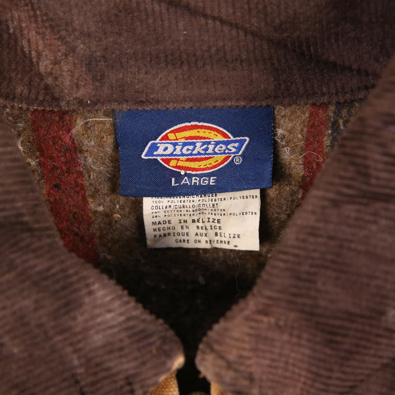 Dickies 90's Detroit Zip Up Workwear Jacket Large Tan Brown
