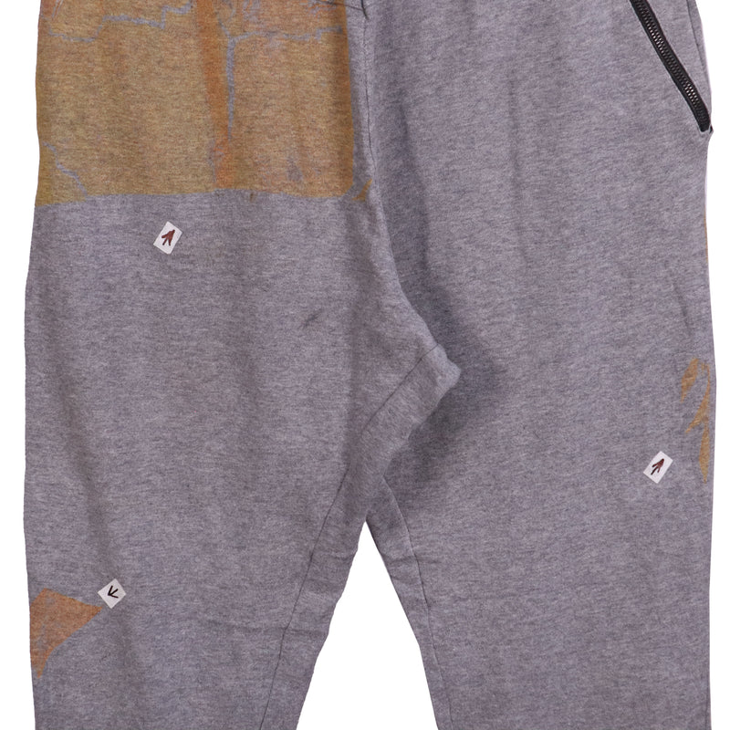Nike 90's Elasticated Waistband Drawstrings Trousers / Pants Large Grey
