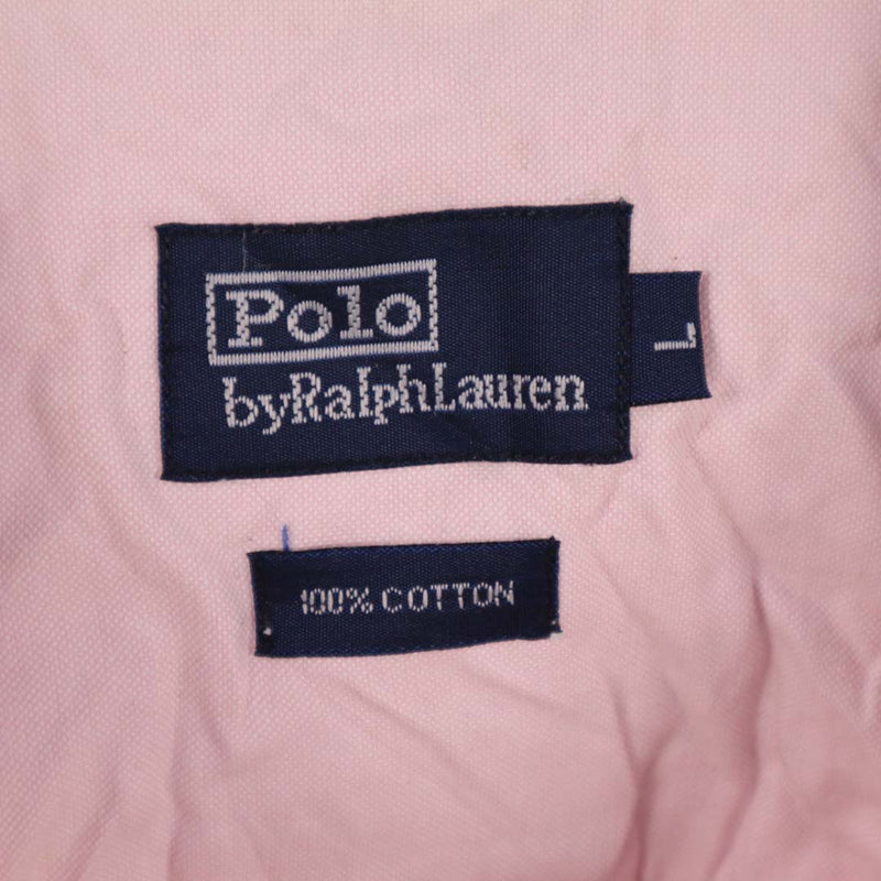 Polo Ralph Lauren 90's Short Sleeve Button Up Shirt Large Pink