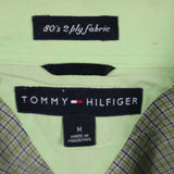 Tommy Hilfiger 90's Long Sleeve Button Up Check Shirt Medium Green