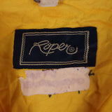 Raper 90's Button Up small logo Striped Shirt Large Navy Blue