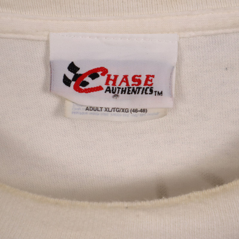 Chase Authentics 90's Dale Jarrett Full Wrap 1999 Rare Nascar Tee T Shirt XLarge White