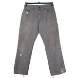 Genuine Dickies 00's Y2K Carpenter Workwear Denim Bootcut Jeans / Pants 32 x 30 Grey