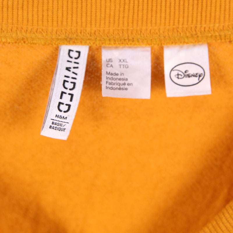 H&M 90's Mickey Mouse Crewneck Sweatshirt XXLarge (2XL) Yellow
