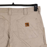 Carhartt 90's Relaxed Fit Carpenter Workwear Trousers / Pants 38 Beige Cream