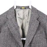 Stafford 90's Tweed Wool Jacket Blazer XXLarge (missing sizing label) Black