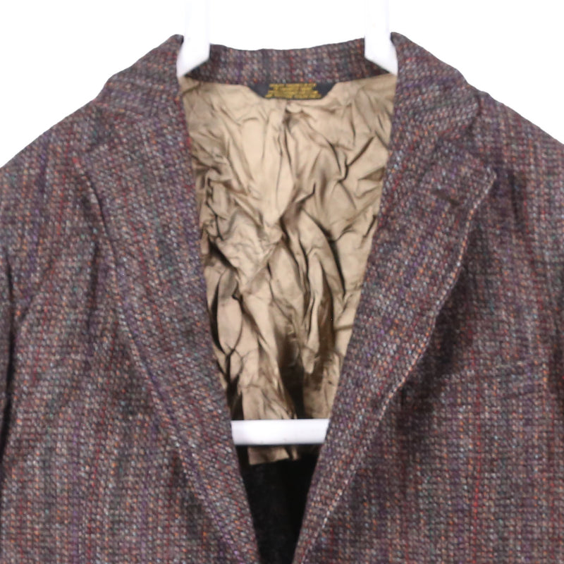 Harris Tweed 90's Tweed Wool Jacket Button Up Blazer XLarge (missing sizing label) Brown