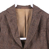 Harris Tweed 90's Tweed Wool Jacket Button Up Blazer 40 Black