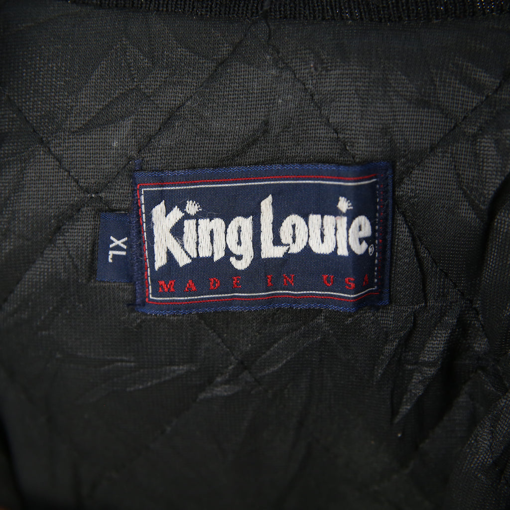 King louie 90's UAW Local Button Up Nylon Sportswear Varsity Jacket XL ...