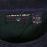 Members Only 90's Striped Long Sleeve Crewneck Sweatshirt XXXLarge (3XL) Beige Cream