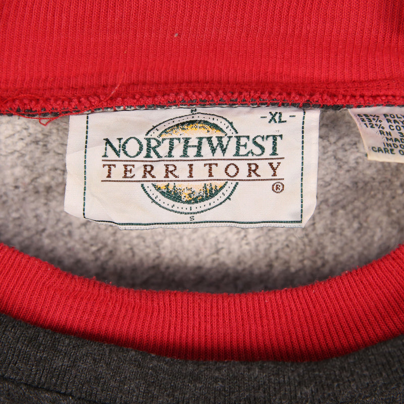 Northwest Territory 90's Crewneck Long Sleeve Sweatshirt XLarge Black