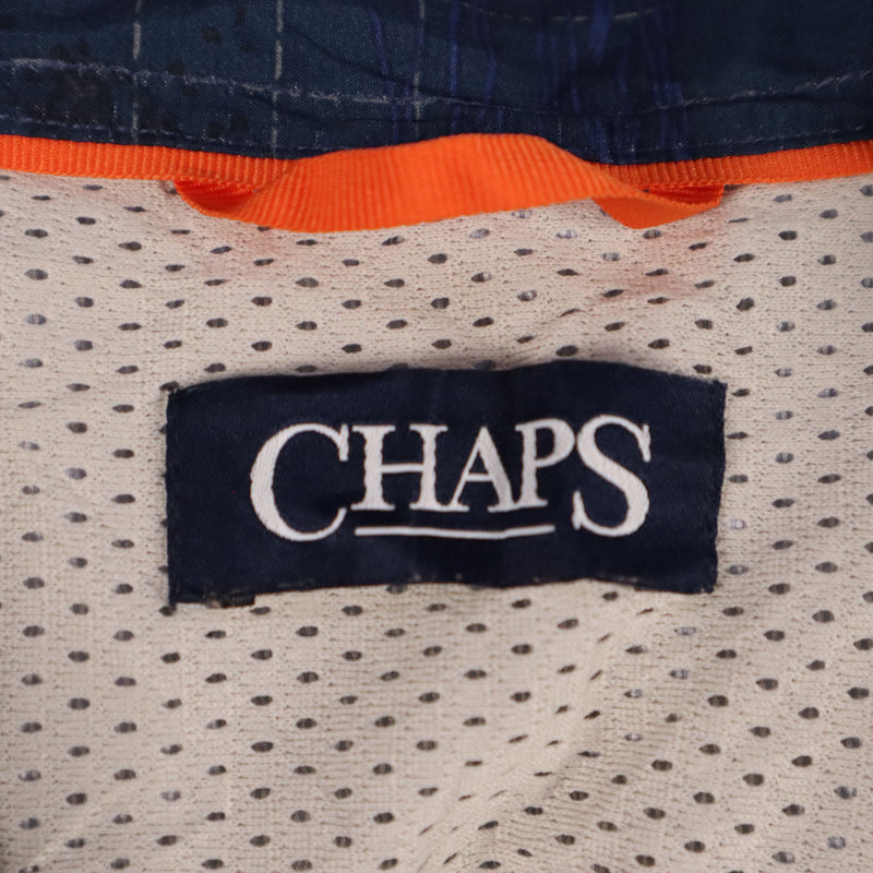 Chaps 90's Boat Short Sleeve Button Up Shirt XLarge Navy Blue