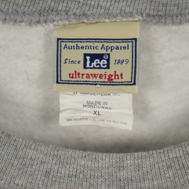 Lee 90's Long Sleeve Pullover Jumper Sweatshirt XLarge Beige Cream
