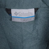 Columbia 90's Zip Up Spellout Fleece Jumper Small Blue