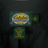 Cabela's 90's Long Sleeve Button Up Shirt Medium Green