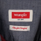 Wrangler 90's Long Sleeve Button Up Shirt XLarge Red