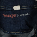 Wrangler 90's Button Up Heavyweight Denim Jacket Large Blue