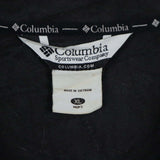 Columbia 90's Turtle Neck Zip Up Single Stitch Fleece Jumper XLarge Black