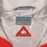 Columbia 90's Waterproof Spellout Logo Zip Up Windbreaker Jacket Small Red