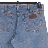 Wrangler 90's Baggy Denim Bootcut Jeans / Pants 34 x 32 Blue