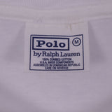 Polo Ralph Lauren 90's Short Sleeve Crewneck Plain T Shirt Medium White