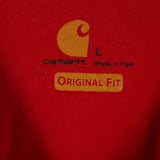 Carhartt 90's CSX Long Sleeve Sweatshirt Large Burgundy Red