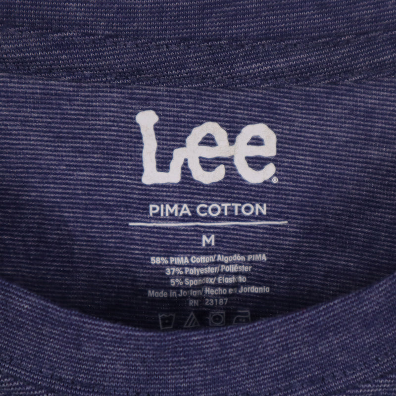 Lee 90's Pocket Short Sleeve Crewneck T Shirt Medium Navy Blue