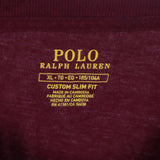 Polo Ralph Lauren 90's Long Sleeve Crewneck Single Stitch Sweatshirt XLarge Burgundy Red