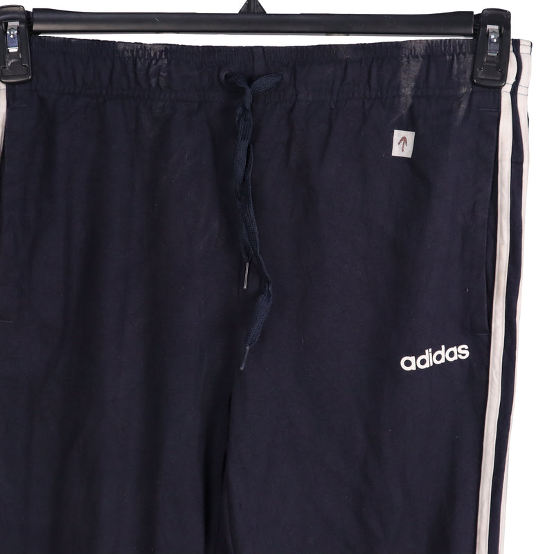 Adidas 90's Elasticated Waistband Drawstrings Trousers / Pants Medium Navy Blue