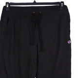 Champion 90's Drawstring Elasticated Waistband Cotton Joggers / Sweatpants XLarge Black