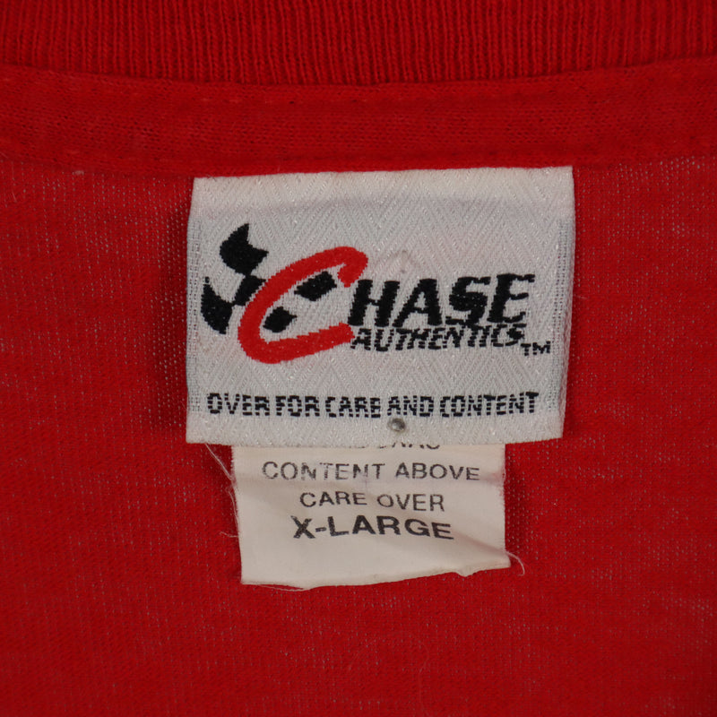Chase Authentics 90's Short Sleeve Printed T Shirt XLarge Red