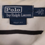 Polo Ralph Lauren 90's Striped Short Sleeve Button Up Polo Shirt Large Navy Blue