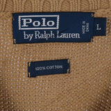 Polo Ralph Lauren 90's Vest Sleeveless Knitted Pullover Vests Large Brown