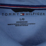 Tommy Hilfiger 90's Short Sleeve Button Up Polo Shirt Large Blue
