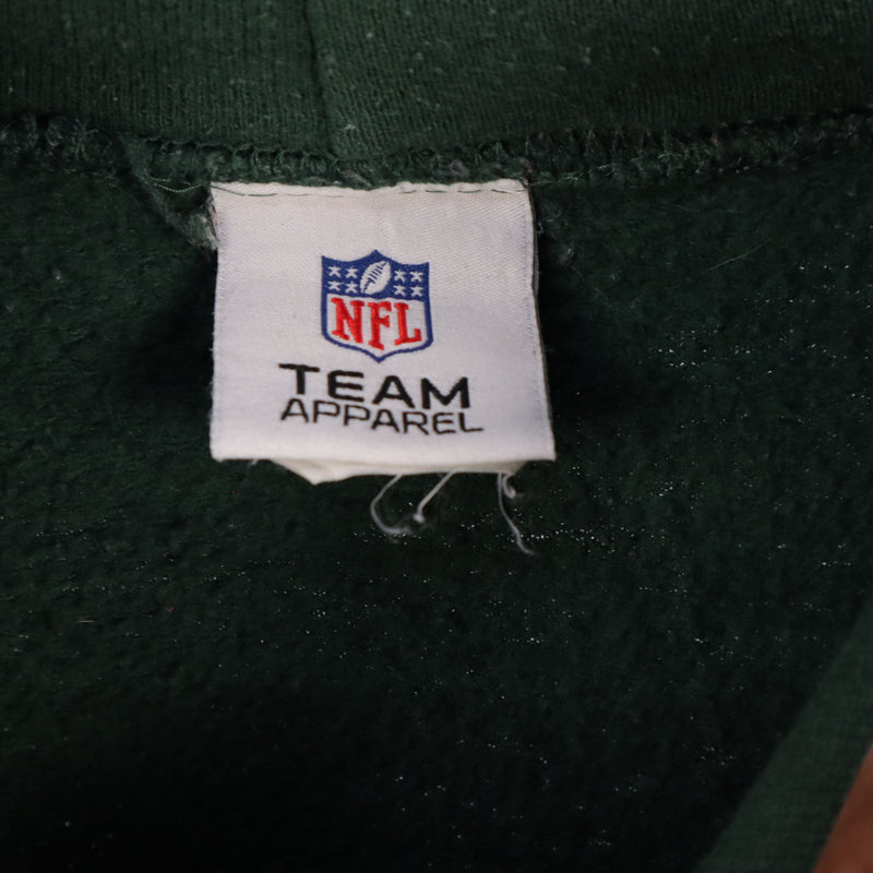 NFL 90's Printed Pullover Hooded Hoodie XLarge Green