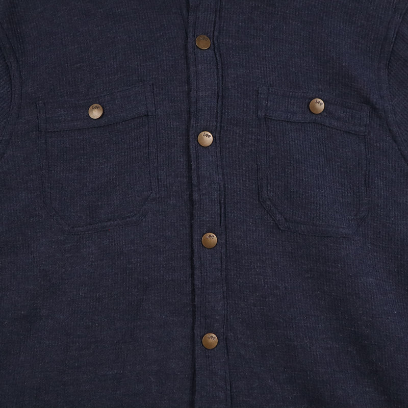Lee 90's Long Sleeve Button Up Shirt Small Blue