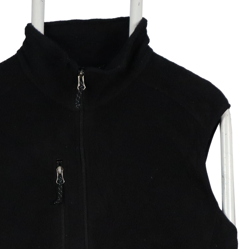 L.L.Bean 90's Long Sleeve Zip Up Vests Large Black