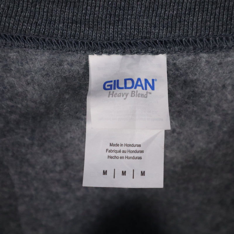 Gildan 90's College Crewneck Sweatshirt Medium Grey