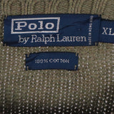 Polo Ralph Lauren 90's Cotton Knitted Crewneck Joggers / Sweatpants XLarge Green