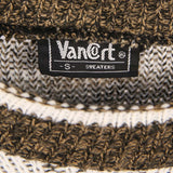 Vancort 90's Knitted Crewneck Jumper / Sweater Small Brown