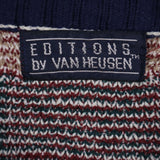 Van Heusen 90's Knitted Crewneck Jumper / Sweater XLarge Navy Blue