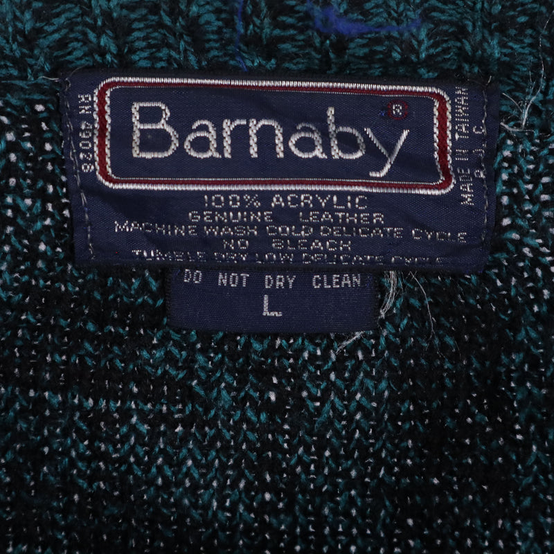 Barnaby 90's Knitted Long Sleeve Jumper Large Green