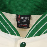 Aristo Jac 90's Nylon Shell Button Up Bomber Jacket XLarge Green
