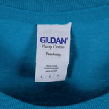 Gildan 90's Mels Diner Short Sleeve Back Print T Shirt Large Blue