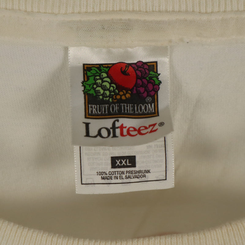 Fruit of the Loom 90's Racing Short Sleeve Crewneck T Shirt XXLarge (2XL) White