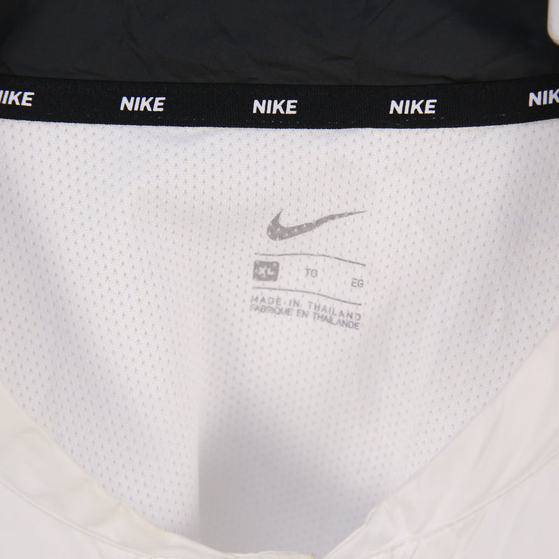 Nike 90's Swoosh Quarter Button Jersey XLarge White